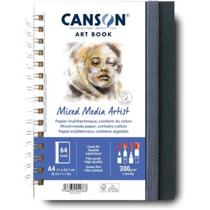 Canson Carnet de croquis A4 - Reliure spirale - 28 feuilles - 300 g/m² - Publicité Canson Carnet de croquis A4 - Reliure spirale - 28 feuilles - 300 g/m² - Publicité
