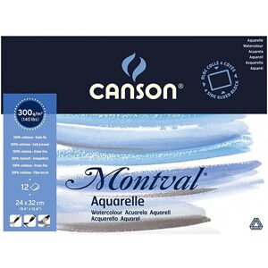 Canson Montval Zeichenblock - 12 Blätter, 300G, Weiß - Künstlerpapier Canson Montval Zeichenblock - 12 Blätter, 300G, Weiß - Künstlerpapier