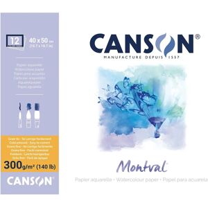 Blocco di carta acquerello Canson Montval - 12 fogli, 300 g/m² Blocco di carta acquerello Canson Montval - 12 fogli, 300 g/m²