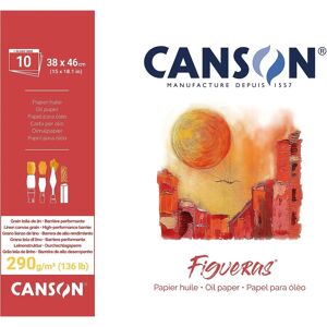 Papier rysunkowy Canson Figueras - Tekstura lnu - 38x46cm - 290G Papier rysunkowy Canson Figueras - Tekstura lnu - 38x46cm - 290G
