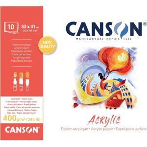 CANSON Tekenpapierblok - 330x410mm, 400g/m², Wit CANSON Tekenpapierblok - 330x410mm, 400g/m², Wit