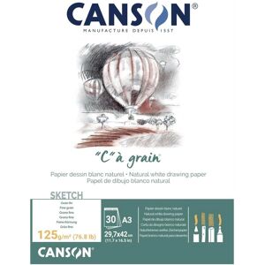 Canson Leichtes Zeichenpapier - 125gsm, A3, 30 Blatt Canson Leichtes Zeichenpapier - 125gsm, A3, 30 Blatt