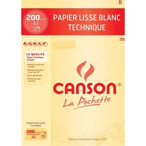 Papier à dessin Canson - 10 feuilles - Idéal pour encre et crayon Papier à dessin Canson - 10 feuilles - Idéal pour encre et crayon