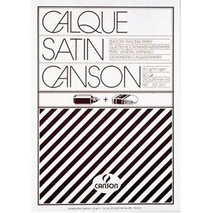 Canson Zeichenblock - 50 Blatt, Satin, 90/95g, A4 Canson Zeichenblock - 50 Blatt, Satin, 90/95g, A4