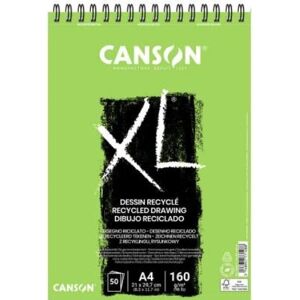 Canson C200777128 Art Paper Pad - Recycled, 50 Sheets, 160gsm Canson C200777128 Art Paper Pad - Recycled, 50 Sheets, 160gsm