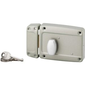 Serrure de Garage Thirard - 120x90mm, Gris, Gauche, Cylindre, Bouton - Publicité Serrure de Garage Thirard - 120x90mm, Gris, Gauche, Cylindre, Bouton - Publicité