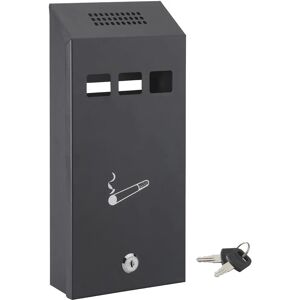 Thirard Wall-mounted Steel Ashtray - Easy to Clean, 147x325x60mm, 2 Keys Thirard Wall-mounted Steel Ashtray - Easy to Clean, 147x325x60mm, 2 Keys