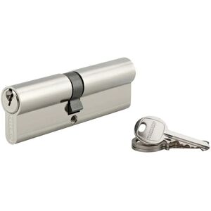 Cylindre européen double entrée 40x50mm - 3 clés - Nickel Cylindre européen double entrée 40x50mm - 3 clés - Nickel
