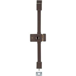 Thirard - Cerradura horizontal Horga 3 puntos - Cilindro de seguimiento - Derecha - Marrón - 140x88mm - 047316 Thirard - Cerradura horizontal Horga 3 puntos - Cilindro de seguimiento - Derecha - Marrón - 140x88mm - 047316