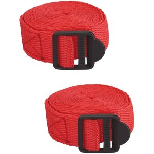 THIRARD - Set de 2 correas para maletas - 1,80m - Rojo THIRARD - Set de 2 correas para maletas - 1,80m - Rojo