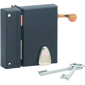 Serrure en laiton Thirard VT 70x110mm - Verrou de porte - Publicité Serrure en laiton Thirard VT 70x110mm - Verrou de porte - Publicité