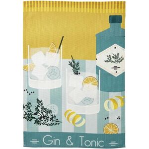 Coucke - Kitchen Towel Gin & Tonic 50x75 cm - Yellow Coucke - Kitchen Towel Gin & Tonic 50x75 cm - Yellow