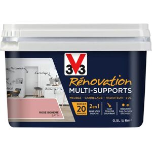 V33 Rénovation Multi-Supports Satin Rose Bohème - Peinture - Publicité V33 Rénovation Multi-Supports Satin Rose Bohème - Peinture - Publicité