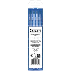Toparc WL20 Tungsten Elektroden - 150mm - Blauw - Lassen Toparc WL20 Tungsten Elektroden - 150mm - Blauw - Lassen