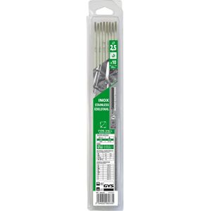 GYS Rozsdamentes acél hegesztő elektródák - 10 db, 2,5 mm x 350 mm - 40-80A GYS Rozsdamentes acél hegesztő elektródák - 10 db, 2,5 mm x 350 mm - 40-80A