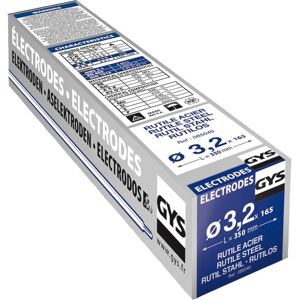 GYS Welding Electrodes - 085046 - Steel Rutile - 165 pcs - Ø3.2mm GYS Welding Electrodes - 085046 - Steel Rutile - 165 pcs - Ø3.2mm