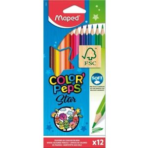 Maped 183212 Triangular Colouring Pencils - Colorful Art Supplies Maped 183212 Triangular Colouring Pencils - Colorful Art Supplies