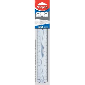 Règle en Plastique Bleu Maped 242120 - 20cm, Poignée Ergonomique Règle en Plastique Bleu Maped 242120 - 20cm, Poignée Ergonomique