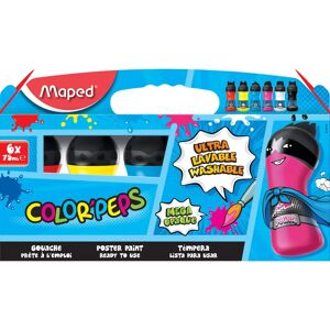 Set de Pintura para Arte y Manualidades Maped - 6 x 75ml - Multicolor Set de Pintura para Arte y Manualidades Maped - 6 x 75ml - Multicolor