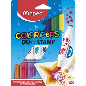 Maped 846808 Jouet d'Art et d'Artisanat - Stylos à Tampons Duo, Pack de 8 - Publicité Maped 846808 Jouet d'Art et d'Artisanat - Stylos à Tampons Duo, Pack de 8 - Publicité