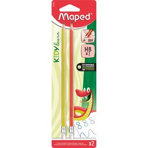 Crayon HB Maped Triangulaire - Gomme recyclée - Publicité Crayon HB Maped Triangulaire - Gomme recyclée - Publicité