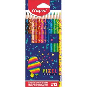Crayons de couleur Maped - Pack de 12 - Bleu, Vert, Gris - Ergonomiques et résistants Crayons de couleur Maped - Pack de 12 - Bleu, Vert, Gris - Ergonomiques et résistants