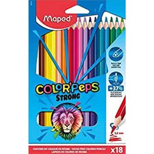 Crayons de couleur Maped Colorpeps Strong 18 - Étui Crayons de couleur Maped Colorpeps Strong 18 - Étui