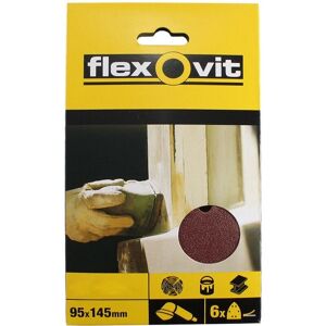 Flexovit Model FLV26408 - 95x145mm Hook & Loop Sanding Sheets - Sandpaper Sheets Flexovit Model FLV26408 - 95x145mm Hook & Loop Sanding Sheets - Sandpaper Sheets