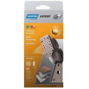 Papier de verre multi air - grain 180 - 93x185 mm Norton Papier de verre multi air - grain 180 - 93x185 mm Norton