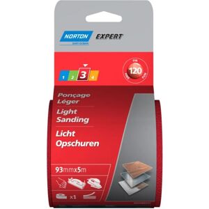 Rollo abrasivo Norton - Grano 120 - 93 mm x 5 m Rollo abrasivo Norton - Grano 120 - 93 mm x 5 m