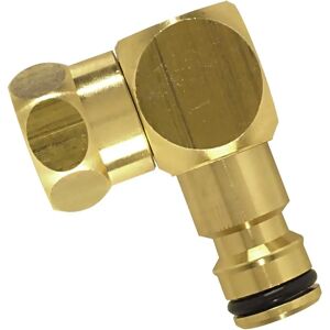 Conector de manguera giratorio de latón - Conexión para riego Conector de manguera giratorio de latón - Conexión para riego