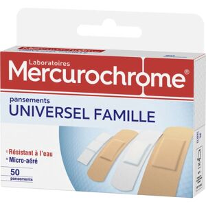 Pansements Universel Famille Mercurochrome - 50 pcs - Publicité Pansements Universel Famille Mercurochrome - 50 pcs - Publicité