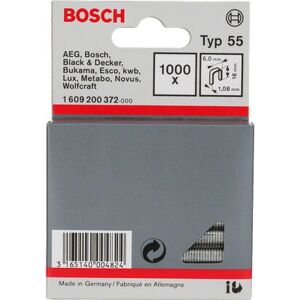 Bosch 1609200372 Agrafes - 6 x 1.08 x 16 mm - Noires Bosch 1609200372 Agrafes - 6 x 1.08 x 16 mm - Noires