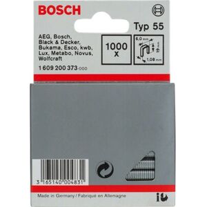 Bosch 1609200373 Agrafes - Type 55 Noir - 6x1,08x19mm Bosch 1609200373 Agrafes - Type 55 Noir - 6x1,08x19mm