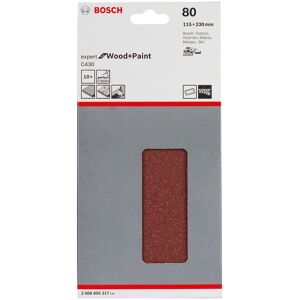 Bosch Accessories Expert for Wood - 80 Grit - 230x115mm - Pack of 10 Bosch Accessories Expert for Wood - 80 Grit - 230x115mm - Pack of 10