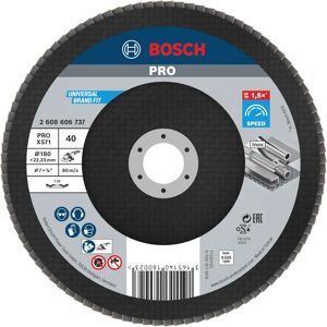 Bosch X571 Flap Disc for Metal - 180mm, G40, Fiber, Angled Bosch X571 Flap Disc for Metal - 180mm, G40, Fiber, Angled