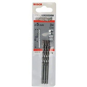 Bosch Profi 3er Betonbohrer-Set - 5 mm, 85 mm, Langlebig Bosch Profi 3er Betonbohrer-Set - 5 mm, 85 mm, Langlebig