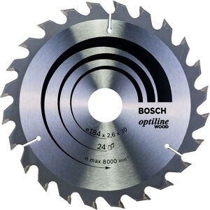 Bosch Cirkelzaagblad - 184mm, 24 tanden, carbide, Model 2608640610 Bosch Cirkelzaagblad - 184mm, 24 tanden, carbide, Model 2608640610