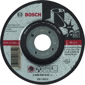 Bosch Modelo 2608600539 Disco de Desbaste Aço Inoxidável - 115mm Bosch Modelo 2608600539 Disco de Desbaste Aço Inoxidável - 115mm