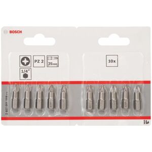 Bosch Model PZ 2 25mm Extra-Harde Schroefbit - 10 stuks Bosch Model PZ 2 25mm Extra-Harde Schroefbit - 10 stuks