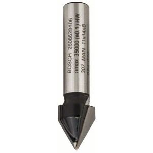 Freză în V Bosch - 8mm, 11mm, 45mm - Unealtă pentru gravură pe lemn Freză în V Bosch - 8mm, 11mm, 45mm - Unealtă pentru gravură pe lemn