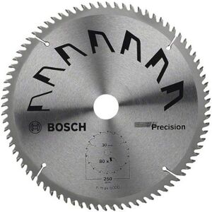 Bosch 2609256882 - Precisie cirkelzaagblad - 250mm diameter, 80 tanden, Carbide Bosch 2609256882 - Precisie cirkelzaagblad - 250mm diameter, 80 tanden, Carbide