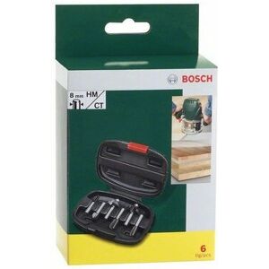 Bosch Router Bits Set - 6-piece High-Quality Carbide for Precise Routing Bosch Router Bits Set - 6-piece High-Quality Carbide for Precise Routing