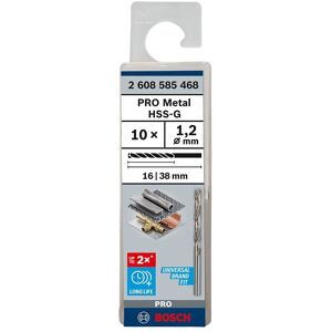 Bosch Model 2608585468 High Precision Metal Drill - 1.2mm, 38mm Bosch Model 2608585468 High Precision Metal Drill - 1.2mm, 38mm