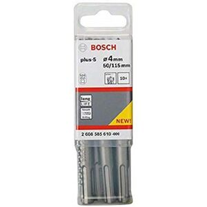 Bosch SDS-plus-5 Hammer Drill Bit 4mm, 115mm, 10 pcs - Concrete/Masonry Bosch SDS-plus-5 Hammer Drill Bit 4mm, 115mm, 10 pcs - Concrete/Masonry