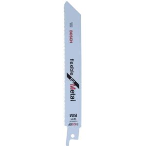 Bosch Silver Bi-metal Sabre Saw Blade S922 EF - Metal Cutting - 150mm Bosch Silver Bi-metal Sabre Saw Blade S922 EF - Metal Cutting - 150mm