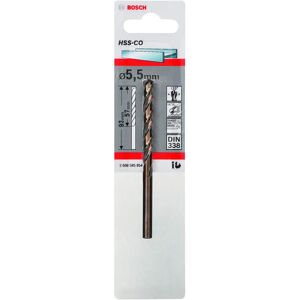 Bosch Modello 2608585854 Trapano in metallo HSS di cobalto 5,5mm lungo 93mm Bosch Modello 2608585854 Trapano in metallo HSS di cobalto 5,5mm lungo 93mm