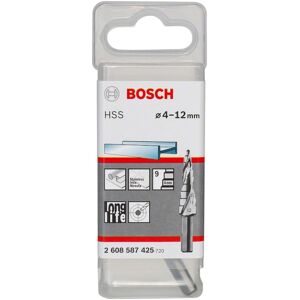 Bosch Model 4-12mm, 6mm, 66.5mm Step Drill - HSS Bosch Model 4-12mm, 6mm, 66.5mm Step Drill - HSS