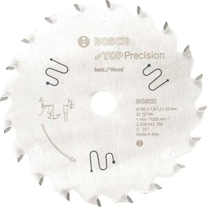 Tarcza do piły tarczowej Bosch Top Precision - 165 x 20 x 1,8 mm - 20 Zębów Tarcza do piły tarczowej Bosch Top Precision - 165 x 20 x 1,8 mm - 20 Zębów