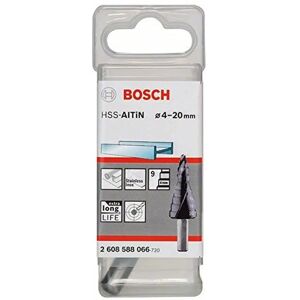 Bosch Perceuse escalonée HSS - 4-20mm, TiAlN, 70.5mm, tige plane - Perceuse étagée - Publicité Bosch Perceuse escalonée HSS - 4-20mm, TiAlN, 70.5mm, tige plane - Perceuse étagée - Publicité